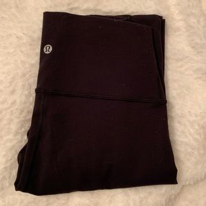 black lulu leggings hw